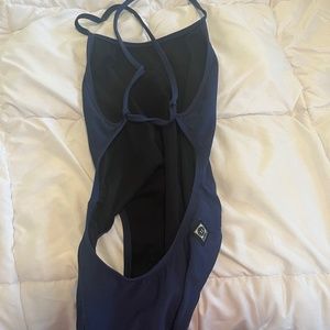 One piece navy colored Jolyn Swim suit